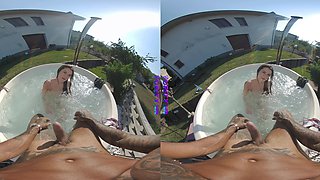 PURITYVR Orgasm in the jacuzzi with Dahlia