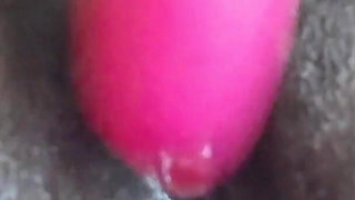 Stimulating My Clit with Vibrator Intense Squirting Orgasms