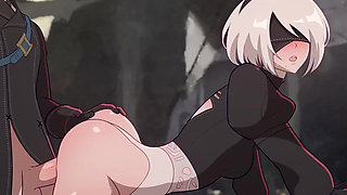 Yorha 2B Surprise Sex With Big Cock - Uncensored