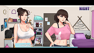 House Chores (siren) - Part 67 Threesome with Step-mom and Step-sister by Loveskysan