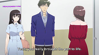 Drenched with Pleasure in the Cinema:I Couldn't Resist His Fingers Sliding Inside Me(Hentai)