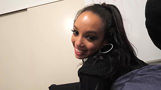 Alexis Tae gives a blowjob in a hot point of view video