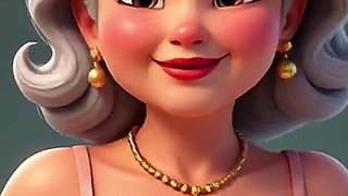 Topless Granny Animation