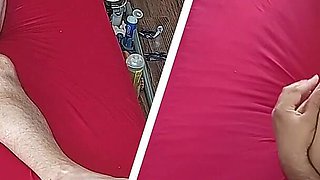 Blowjob with Amateur Wife, Hairy Pussy, Big Ass. Sensual Massage of a Hot Couple with Oil on the Body.