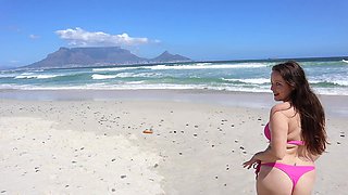 Stripping and Frolicking on the Beach