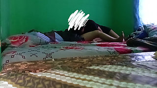 A young girl with a boyfriend on her way home from school