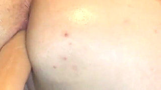 Curvy Slut Gets Fucked with a Sex Machine While Smoking