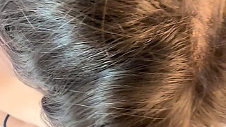 I penetrate my girlfriend's ass until I come inside.