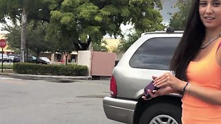 A brunette babe is a perfect hot girlfriend material for fucking hard