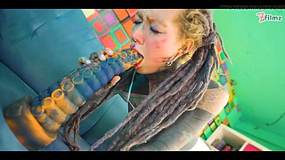 Deep into tattooed beauty Anuskatzzs holes