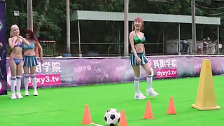Soccer Asian Girl Cummed On And Fucked By Big Cock Massive Cum In Mouth