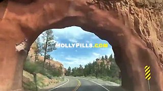 Blonde Amateur Molly Pills Fucks Hard in Wild Outdoor POV Sex - Public Adventure