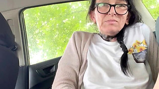 Squirting in the Back of M Car