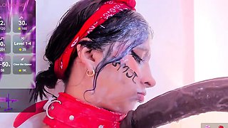 Stacked brunette goes solo toys and masturbation