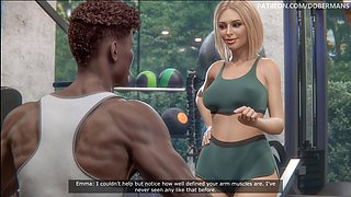 Emma Episode 3: I'm an Unfaithful Slut, Cuckolding My Husband at the Gym with a Monster BBC - Dobermanstudio