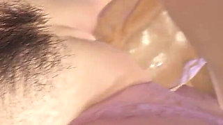 Nakai's Bikini Pool Party Gangbang - Hentai Double Blowjob Service for Two Big Cocks, Cowgirl Double Penetration, and Missionary