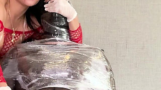 Dominafire Hand Over Mouth Milking Slave