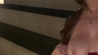 Showing My Boobs on the Street
