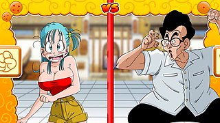 Cartoon porn game with BDSM gangbang and Dragon Ball Z hentai action