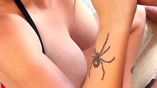 Ava Nicks Wearing A New Bikini(2K) - Milf with monster tits gives POV blowjob