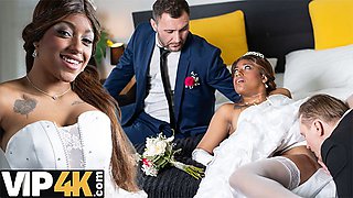 Bride 4K featuring Stanley Johnson and Vicky Menage's shaved porn
