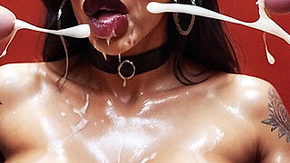 BDSM Slave Hard Sex, Curvy Woman with Big Tits Sucking Big Dick, Slave Woman,bdsm