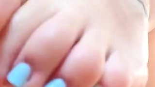 Sexy Emo Teen Dildoing And Foot Fetish