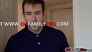 Petite teenager blowing stepdads big knob