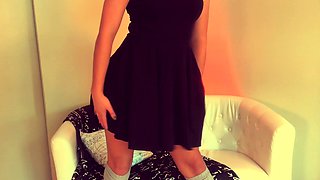 Beautiful Sonya having a horny solo toy masturbation