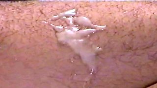 Real str8 muscled guy solo masturbating