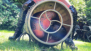 Predicament - Endurance - Slave Locked in Barrel Used as Human Toilet (233)