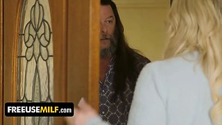 Hot free-for-all use step mom and step son make enjoy in front of her life coach and guru - freeuse cougar