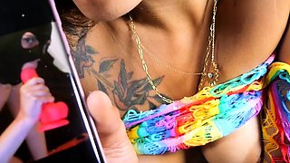 SMALL TIT BRUNETTE TATTOOED TEEN GIRLFRIEND CAUGHT IN SHOWER