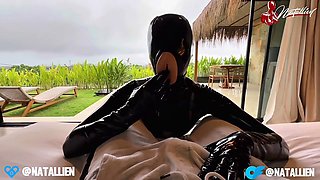 Femdom mistress, catsuit, bdsm bondage