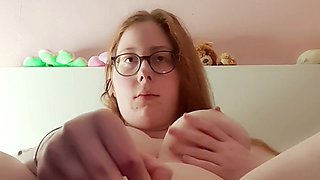 Masturbating