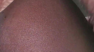 Massive Load Dripping Out of Ebony Butthole After Anal Fuck