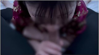 Intense Blowjob In A Chinese Dress