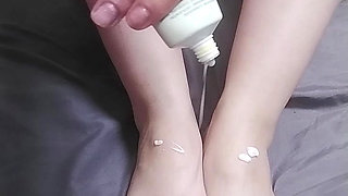 Step Sister Massages Her Beautiful Feet