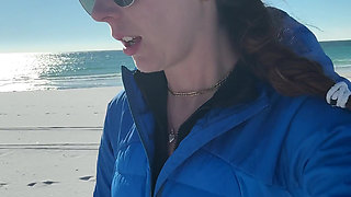 Walking on the Beach Calls for a Quick Orgasm!