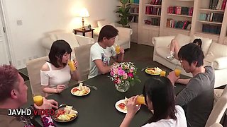 Hot Asian Girls Give Passionate Blowjobs and Take Creampies