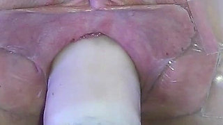 Wide Open Cocked Pussy Mechanically Fucked From Very Close 1