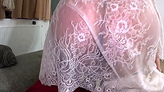 Facefucking and Cum-play While Wearing a Sexy Satin Robe 273