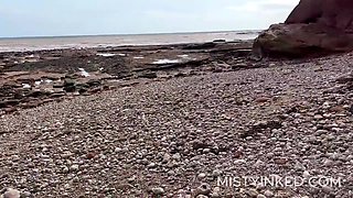 Beach Quickie - I Let Him Creampie My Pussy On A Public Beach Misty Inked