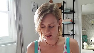 Blonde teen Sierras first erotic masturbation video