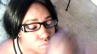 He came on my glasses