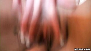Big-boobed blonde Courtney Shea rammed from behind by big cock