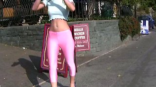 Nice amateur ass in black and white panties