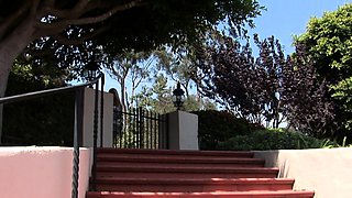 blonde teen pregnant girl has her pussy masturbated