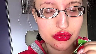Giantess Big Lips Big Eyeglasses Asmreating Snickers Protein Bar