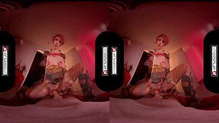 Fucking Inked Redhead Latina As Lilith With Silvia Ruby And Virtual Reality